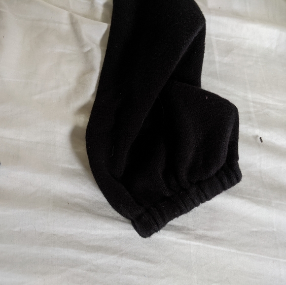 Calvin Klein Black Crocheted Lace Collar Long Sleeved Shirt - Picture 3 of 5